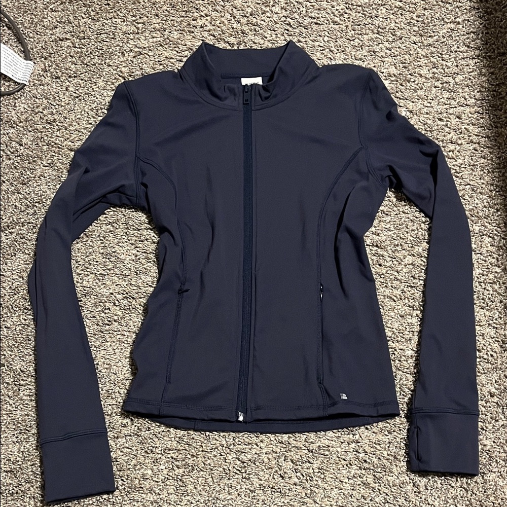 Navy workout jacket